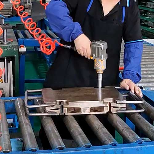 composite product in compression mold
